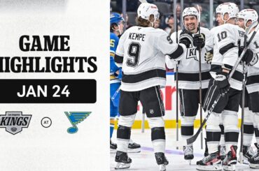HIGHLIGHTS: LA Kings at St Louis Blues | 01.24.26