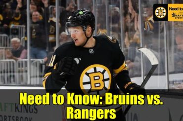 Need to Know: Bruins vs. Rangers | Black Friday Preview, Lineup Updates & Keys to Win