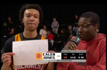 Breaking Down Caleb Jones' Record-Breaking 59 points Game | OTE YNG Dreamerz