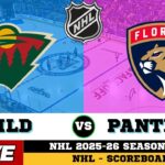 🔴LIVE : Florida Panthers Vs Minnesota Wild | NHL 2026 | NHL Live SCOREBOARD