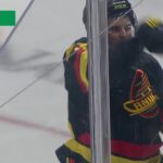 Teddy Blueger scores a shorthanded goal against the New Jersey Devils