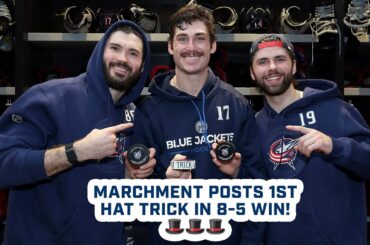 Mason Marchment Posts His FIRST HAT TRICK in 8-5 Win! 🎩🎩🎩 | Postgame Media