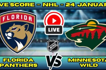 🔴 LIVE: Florida Panthers at Minnesota Wild | NHL Scoreboard | Hockey Day Minnesota | Jan 24
