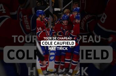 Cole Caufield scores a hat trick! #HatTrick #Goal #Hockey #Shorts