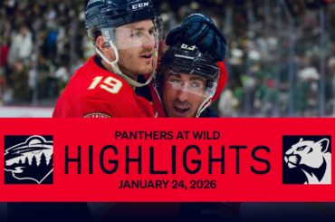 Panthers at Wild Highlights | Marchy Calls Game in OT!!! | 01.24.26