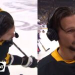Erik Karlsson Kept Warming Up During His Interview 😂 | NHL on TNT