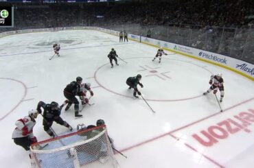 Dougie Hamilton scores a powerplay goal against the Seattle Kraken