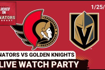 LIVE: Ottawa Senators vs Vegas Golden Knights - NHL Watch Party - January 25, 2026