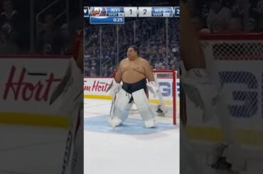 POV: NHL Just Used a Sumo Goalie 😳🥅