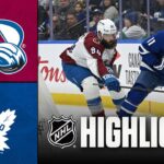Avalanche vs. Maple Leafs | NHL Highlights | January 25, 2026