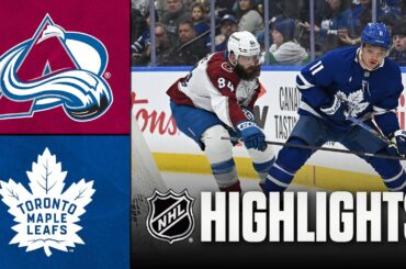Avalanche vs. Maple Leafs | NHL Highlights | January 25, 2026