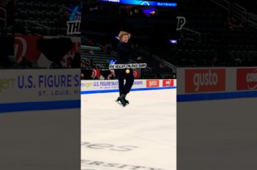 Ilia Malinin is in the house for his first official practice at #uschamps #winterolympics #skating