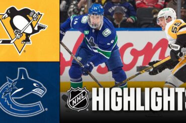 Penguins vs. Canucks | NHL Highlights | January 25, 2026