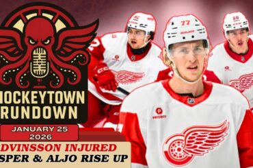 DETROIT RED WINGS: EDVINSSON'S INJURY | KASPER & ALJO RESURGENCE | TRADE RUMORS & TARGETS