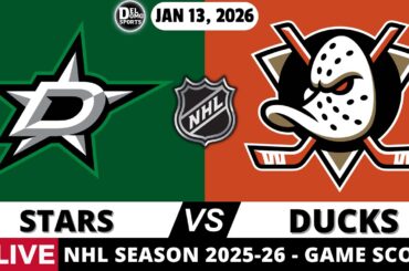 DALLAS STARS VS ANAHEIM DUCKS 🏒 NHL Season 2025-26 | Live Scoreboard & Fans Chat