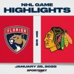NHL Highlights | Panthers vs. Blackhawks - January 25, 2026