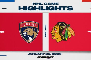NHL Highlights | Panthers vs. Blackhawks - January 25, 2026