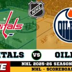 🔴LIVE : Washington Capitals Vs Edmonton Oilers | NHL 2026 | NHL Live SCOREBOARD | Jan 25 2026