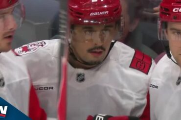 Hurricanes' Seth Jarvis Goes Bar Down On Sweet Feed From Alexander Nikishin