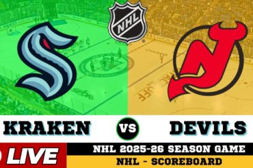 🔴LIVE : New Jersey Devils Vs Seattle Kraken | NHL 2026 | NHL Live SCOREBOARD