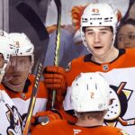 Ducks' Rookie Beckett Sennecke Nets First Career Hat Trick Vs. Flames