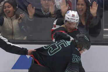 Dawson Mercer Misconduct Instigator Penalty After Ryan Lindgren Hits Ondrej Palat