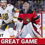 POST CAST: MADS SØGAARD GREAT, OTTAWA SENATORS OFFENCE ERUPTS IN BLOWOUT WIN VS VEGAS GOLDEN KNIGHTS