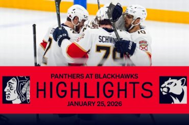 Panthers at Blackhawks Highlights | 01.25.26