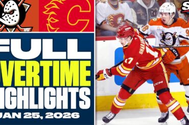 Ducks at Flames | FULL Overtime Highlights - January 25, 2026