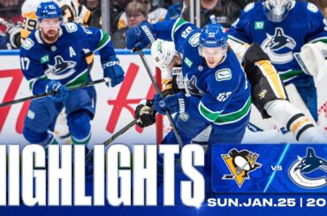 Game in 10 | Vancouver Canucks vs. Pittsburgh Penguins Highlights (Jan 25, 2026)