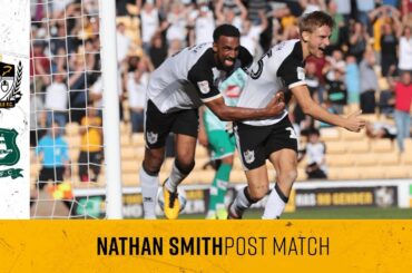 Nathan Smith delighted with win over Plymouth