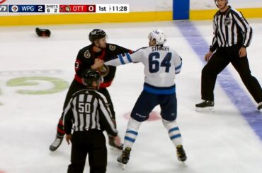 Josh Brown Drops The Gloves With Logan Stanley