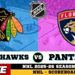 LIVE : Florida Panthers Vs Chicago Blackhawks | NHL 2026 | NHL Live SCOREBOARD | 01/26/2026