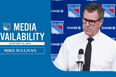 NYR vs BOS: Mike Sullivan Pregame Media Availability | Jan. 26, 2026