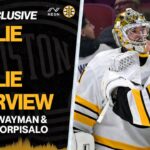 Exclusive Goalie-On-Goalie Interview With Bruins Jeremy Swayman & Joonas Korpisalo