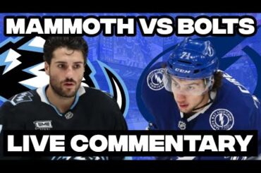 Tampa Bay Lightning Vs Utah Mammoth LIVE COMMENTARY! | 2025-26 NHL Season