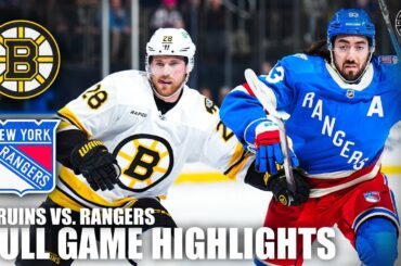 Boston Bruins vs. New York Rangers | Full Game Highlights | ESPN NHL