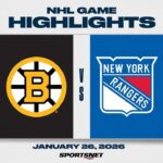 NHL Highlights | Bruins vs. Rangers - January 26, 2026