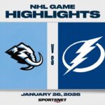 NHL Highlights | Mammoth vs. Lightning - January 26, 2026