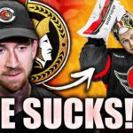 JAKE SANDERSON CALLS OUT LEEVI MERILAINEN BIG TIME: OTTAWA SENATORS DOWN BAD AFTER LOSS TO CANADIENS