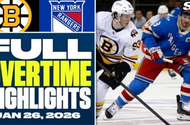 Boston Bruins at New York Rangers | FULL Overtime Highlights - January 26, 2026