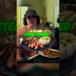 Sam Sulek Shares The Best Way to Cook a Flank Steak #samsulek #flanksteak #steak #samsulekshorts