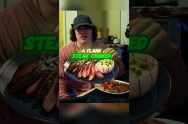 Sam Sulek Shares The Best Way to Cook a Flank Steak #samsulek #flanksteak #steak #samsulekshorts