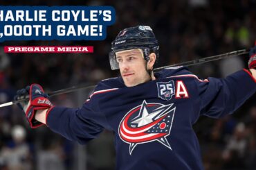 CHARLIE COYLE'S SET TO PLAY IN HIS 1,000TH GAME TONIGHT! 🎉 | Pregame Media