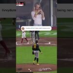 Livvy Dunne was locked in on Paul Skenes and his pitching 😅