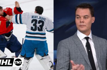 Tuukka Rask LOVED the Bobrovsky vs Nedeljkovic Goalie Fight 😂 | NHL on TNT