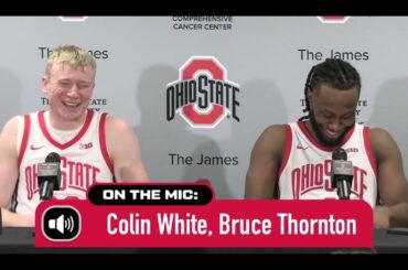 Ohio State's Colin White and Bruce Thornton discuss making the necessary plays to beat Minnesota
