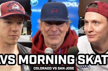 Jared Bednar & Avs Room on MacKinnon's GREATNESS & More Before Game vs Sharks