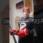 Which Red Wings players shoveled their snow after the Michigan snow storm?