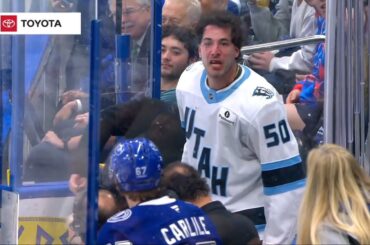 "You're A F*cking P*ssy" Sean Durzi Chirps Declan Carlile In The Penalty Box